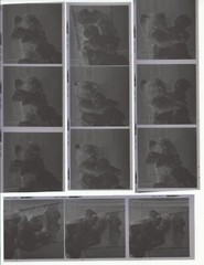 Young Girl Holds & Rocks Doll R HENDRICKSON Negatives & Photo Contact Sheet R24