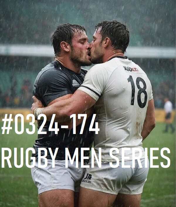 MALE PORTRAIT #0324-174-athletes series -rugby men series – free ship usa