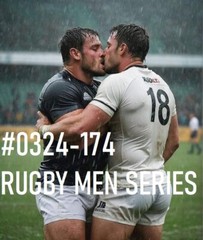 MALE PORTRAIT #0324-174-athletes series -rugby men series – free ship usa
