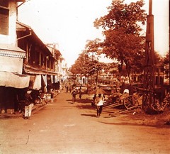 Vietnam Cochin-China Cholon Road c1900 Photo Stereo Plate Glasses P24L3n