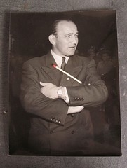 Adenauer driver Willy Klöckner Mercedes-Benz 300d W 189 around 1950 His. Photo