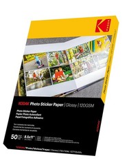 KODAK Photo Sticker Paper Glossy, 8.5”x11”, 50 Count, 120gsm 8.5 x 1