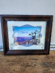 Photo Frame Matted Picture Framed James Thompson Signed Canyon Southwest Decor