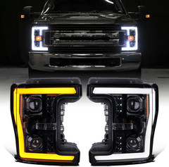 – Fits 2017-2019 Ford F250 F350 F450 F550 Super Duty Halogen Projector Headlight