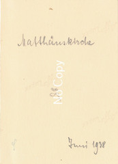 Munich 1938 Photo St. Matthäus Church Before Demolition X222