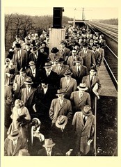 Commuters, Park Forest, IL 1954 Art Print Card By Dan Weiner Fotofolio 4”x6”