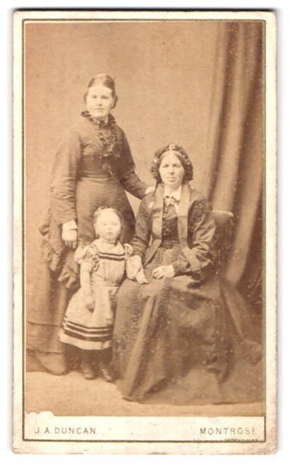 Photograph J. A. Duncan, Montrose, 136, High Street, Portrait Two Bourgeois