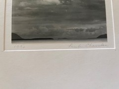 Sucia Islands, Washington 1990 signed b/w photo matted