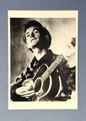 Woody Guthrie, 1938 Fotofolio Art Print Card Photo By Robin Carson 4.25”x6”