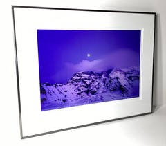 Fine Art Photograph Mount Rainier at Dusk Signed & Framed Limited Edition