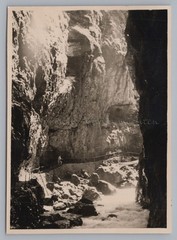 Partnachklamm 1949 – Hiking Trail in the Gorge – Old Photo 1940s