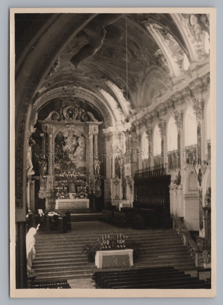 Freising 1949 – Cathedral Altar – Old Photo 1950s