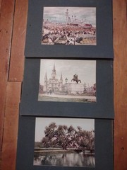 New Orleans Tinted Colored Photographs 1900s – Marx Art Store Detroit Photo Deco