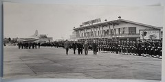 Vintage Photo Official Troop Review Orly Airport France 17X36cm 1960