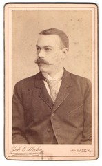 Photograph Joh. E. Hahn, Vienna, Mariahilferstraße 105, portrait of an elegant H