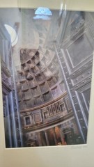 Black Framed Architectural Print Industrial Gothic style