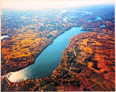 Long Lake, from Stone Lake, Washburn Co., Wisc Overhead Photo. Frame Optional.