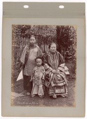 Chinese Women and Child Dalhousie Park Rangoon Burma Albumen 1880 (2) Photos