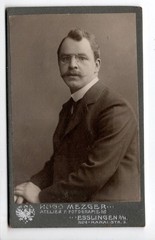CdV photo gentleman around 1912 – Hugo Metzger Esslingen – probably Adolf Dürr (C1 037)