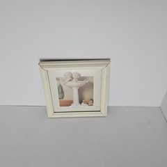 Anne Geddes Framed Picture – «Babies In Handbasin» – Framed Matted 7 X 7 Photo