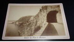Photograph On Cardboard. 2MOI10398. Around 1900. Monaco. Route From Nice To Mon.