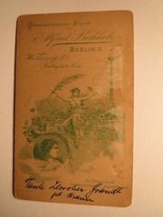 Lenchen Grandt born Krause ? As a young woman – backdrop CDV Alfred Birkholz Berlin