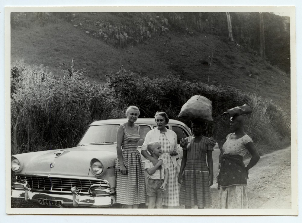 Africa Portrait – Woman & Child Car Landscape – Photo Antique An. 1950 60