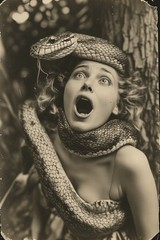 24 ~ 4X6 Glossy HORROR Fine Art ‘ SNAKE DEMON ‘ Photo FANTASY Set ! 3413712