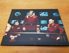 Plak-It Star Trek Original Movie Captain Kirk Bridge 9.5 Inch x 7.5 Inch Print