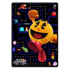 great Super Smash Bros Pacman Soft Warm Single-Side Printing Fleece Blanket