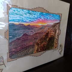 JAMES THOMSON Photograph Grand Canyon Sunrise South Rim-Matted & Signed Sealed