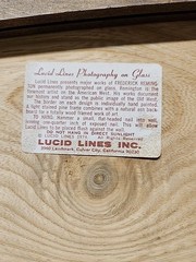 Vintage Lucid Lines Photography Remington On Glass W101