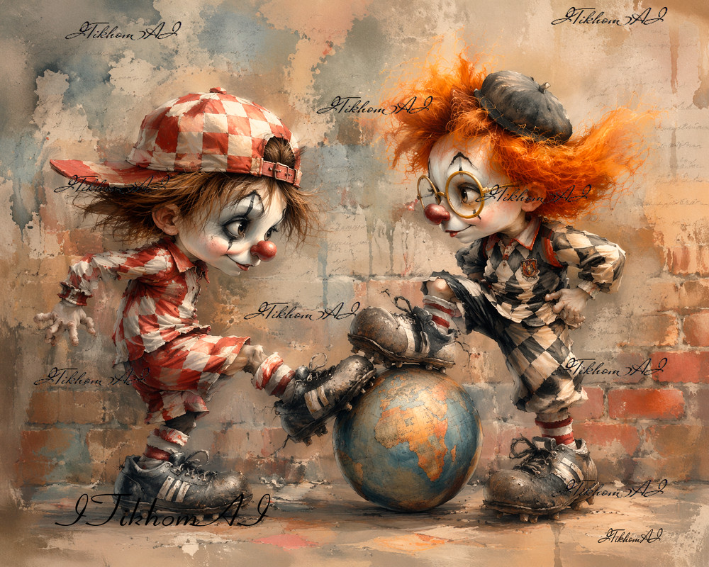 Digital Art Image Painting Animation Boys Football Comics Wallpaper Desktop