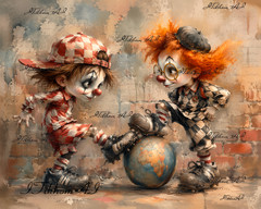 Digital Art Image Painting Animation Boys Football Comics Wallpaper Desktop
