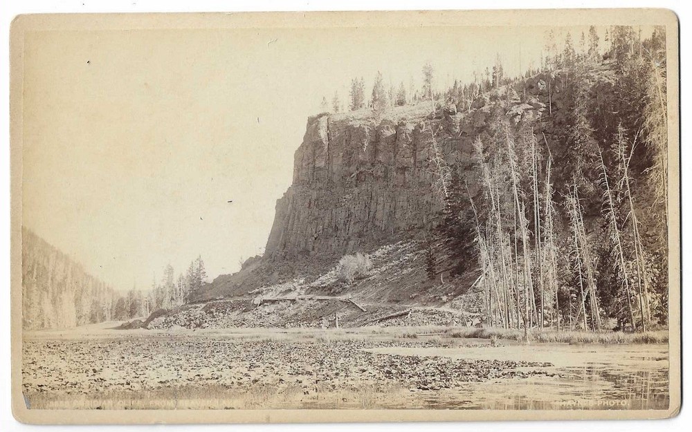 Frank Jay Haynes / Obsidian Cliff from Beaver Lake 1890 3553