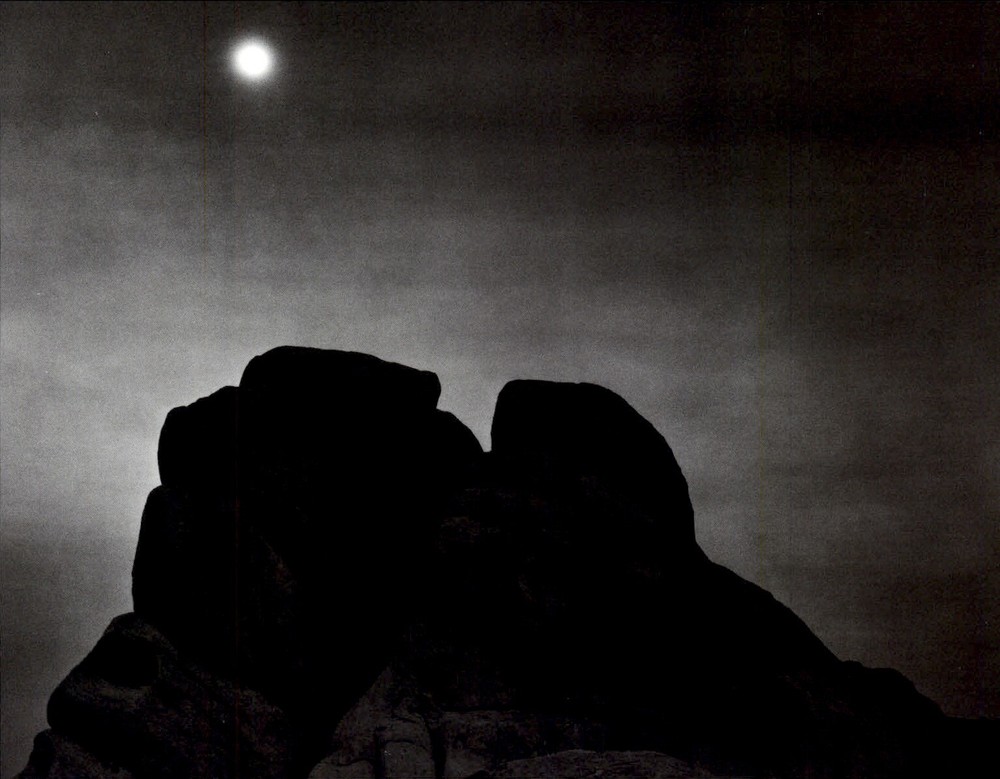1972 1948 Ansel Adams Joshua National Monument Moon & Rocks Art Photo