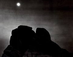 1972 1948 Ansel Adams Joshua National Monument Moon & Rocks Art Photo