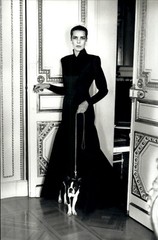 1993 Helmut Newton Princess Caroline Of Monaco Boston Terrier Art Photo Gravure