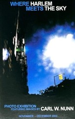 Where Harlem Meets The Sky – Carl W. Nunn Art Announcement Card – 2002 NYC Photo