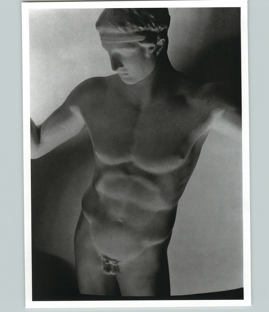 1932 1992 Greek Male Nude Statue Large Art Photo By Horst 16X20