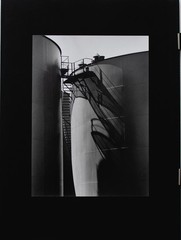 Gisela Franke Berlin Tempelhofer Weg Photograph 1986 Tank Farm Black White