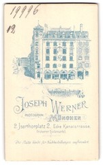 Photograph Joseph Werner, Munich, Isarthorplatz 2, view Munich, lot on