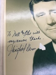 Winfield Dunn Signed Black N White Photo, Inscribed To Nell & Otis, 8” X 10”