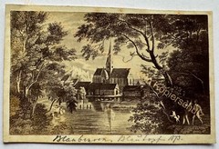 orig. CDV photo photograph lithograph around 1873 Blaubeuren