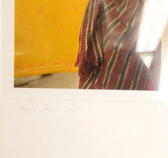 Color Photograph «Drying Saris» by Lisa Kristine Framed Signed 2007 EUC