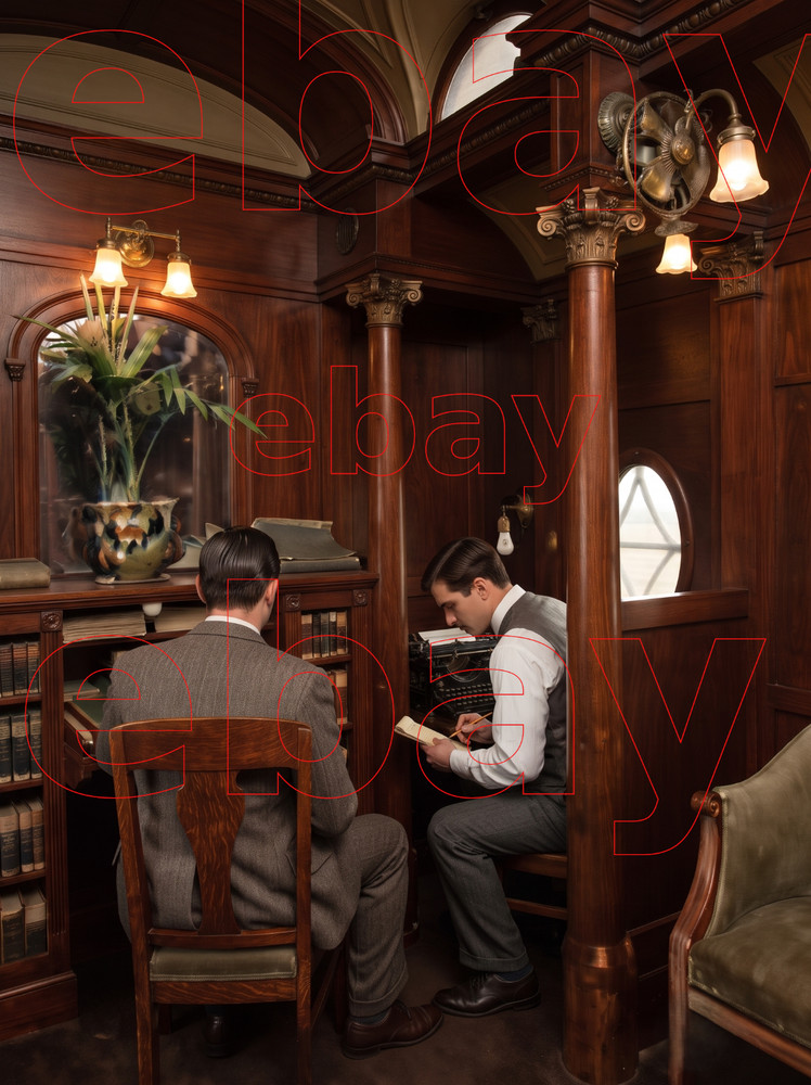 Photo Art Print of the Stenographer on the PRR’s Pennsylvania Special in 1902