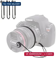 Foto&Tech Camera Lens Cap Leash with Elastic String, Compatible with Universal D