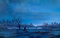 JACK ABSALOM AUSTRALIAN SIGNED PHOTOGRAPH «OUTBACK CAMPSITE» 2002