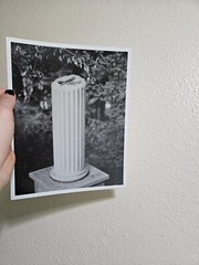 8 by 10 Black and White 35mm Film Photography Hand-Made Darkroom Print Grave
