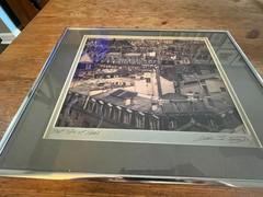 Roof Tops Of Paris Framed Photograph Louis J. Spear 11 x 14 Frame Signed
